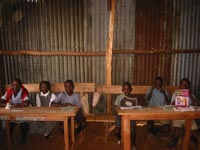 Children sitting in a classroom