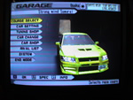 Evo 7 in garage