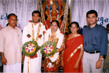 With Sagar's Family
