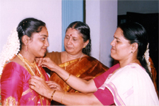 Last touch from sweet mother
