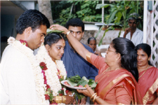 Reception with blessings from Mother