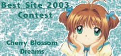 Cherry Blossom Dreams' Best Site Contest