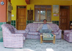The reception area