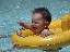 Hey look, I can swim!