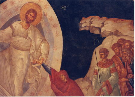 Christian Fresco once covered over after the change to Mosque