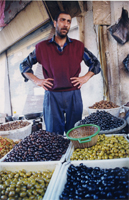 Olives for sell in the Friday market