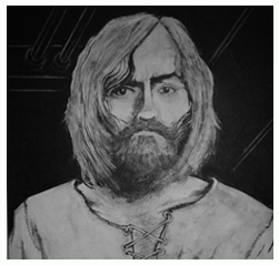 One of Kevin's Charles Manson paintings