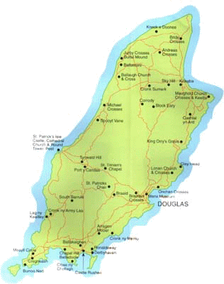 map of the isle of man