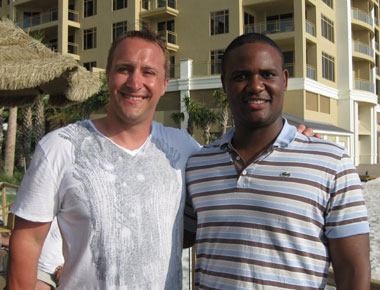 Mikefive and Huskerbear at Training Camp. (7/2005)