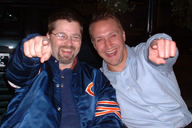 Mikefive and Coach in Chicago. (10/03/2004)