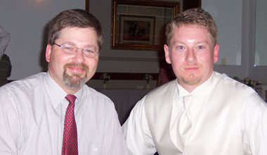Mikefive and Darkside Devotee at DD's Wedding. (5/2007)