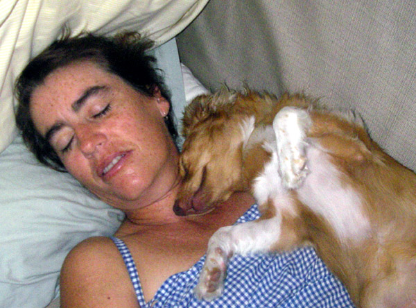 Lisa & Teka napping