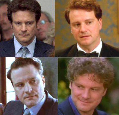 Colin Firth in a few of his guises.