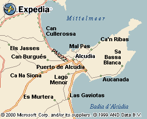 Karte zu Alc�dia / Puerto de Alc�dia
