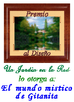 Un Jardin en la Red - Premio al Diseno.� Otorgado el 10 de Agosto de 2001