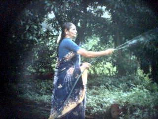 Mummy gardeing