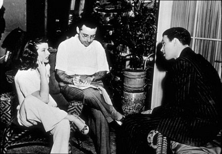 Behind the scenes of The Philadelphia Story with Jimmy Stewar and George Cukor