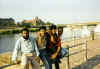 At the Bank of Elbe river with Goldi, wiswa and kabir