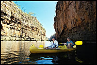 Canoeing at Katherine Gorge