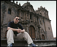 vic outside the cathedral