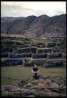 David and the view back to Cusco