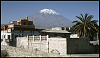 view of el misti from arequipa convent