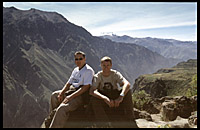 vic and david at the colca canyon