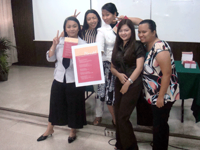 The proud authors featured in the Plaridel journal.