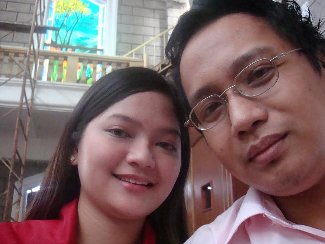 Waiting in the church.