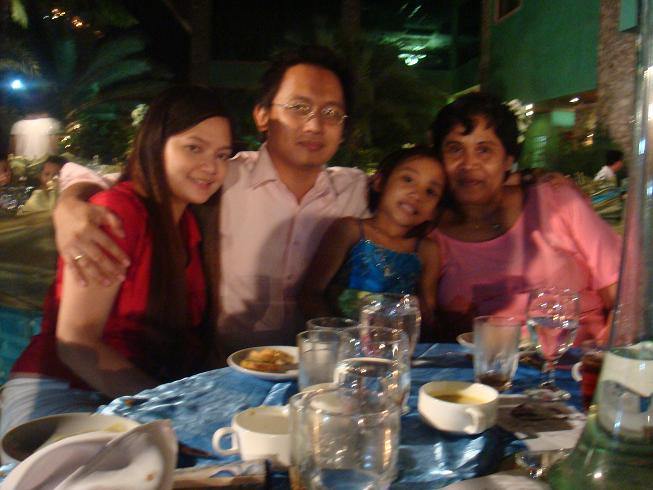 At the reception.