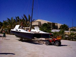 practising the captaining on dry land