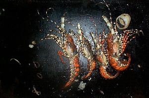 Four crays modelling on the barbie