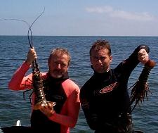 When Aussie blokes go out fishing with the boys, they always wear pink lycra bodystockings