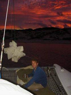 A beer, a sunset, saltcrusted hair and miles away from everything