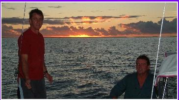 Mike, Lee and a sunset