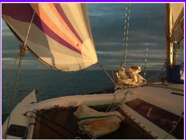 Spinnakering past the Cape