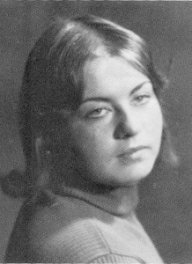 Kim (Starkey) Bartlett.  1976 yearbook picture.