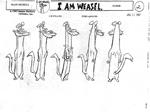 I.M Weasel model sheet