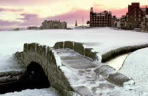 St Andrews Swilken Snow