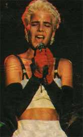 Paula Toller no show Tomate no Maracan�nzinho - Rio, 87 / Arquivo pessoal de Leonardo Pires