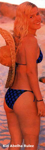 Paula Toller posando para o encarte do disco em espanhol - Rio, 96 / Arquivo pessoal de Leonardo Pires