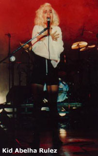 Paula Toller no show "Onde Tudo � Permitido" no Imperator - Rio, 91 / Arquivo pessoal de Leonardo Pires