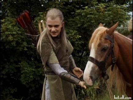 a gorgeous elf and a sweet pony - what more could a girl ask for!