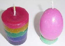 Egg and Layered Candle