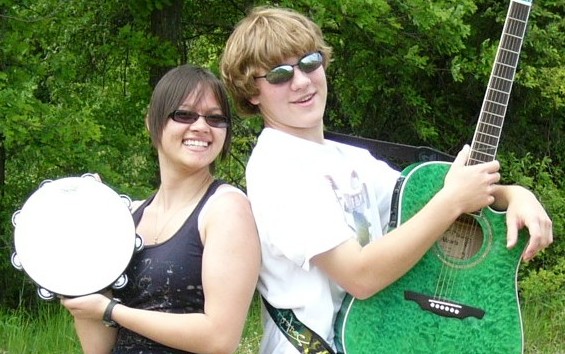 Kid with the Green Guitar- Christina and Ken