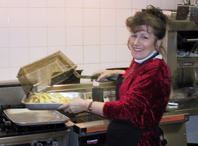 Cherie cooking something delicious