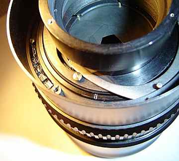 A closer view of the mechanism