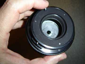 Kiev60 lens closed down