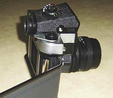 Kiev60 with the film door open