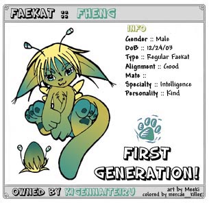 Here's my Faekat, Fheng